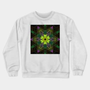 Mosaic Kaleidoscope Flower Crewneck Sweatshirt